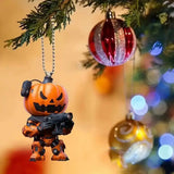 Halloween Pumpkin Man Decor Hanging Pumpkin Festive Decoration for Home Christmas Tree Cartoon Pumpkin Hanging Pendant Car Decor