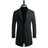 2024 Spring Autumn New Long Cotton Coat New Wool Blend Pure Color Casual Business Fashion Men's Clothing Slim Windbreaker Jacket - Lootquake