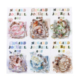 Journamm 40pcs/pack PET Materials Character Sticker DIY Scrapbook Collage Supplies Creative Decor Stationery Aesthetics Stickers