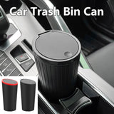 Car Trash Bin Can Mini Auto Dust Organizer Car Interior Rubbish Bag Garbage Container Storage Box Bucket Auto Accessories