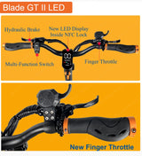 EU Stock Newest Blade GT II 60V 26Ah Blade GT+ II 60V 35Ah Dual Motor 1600W*2 Newest Blade GT/GT+ II Electric Scooter
