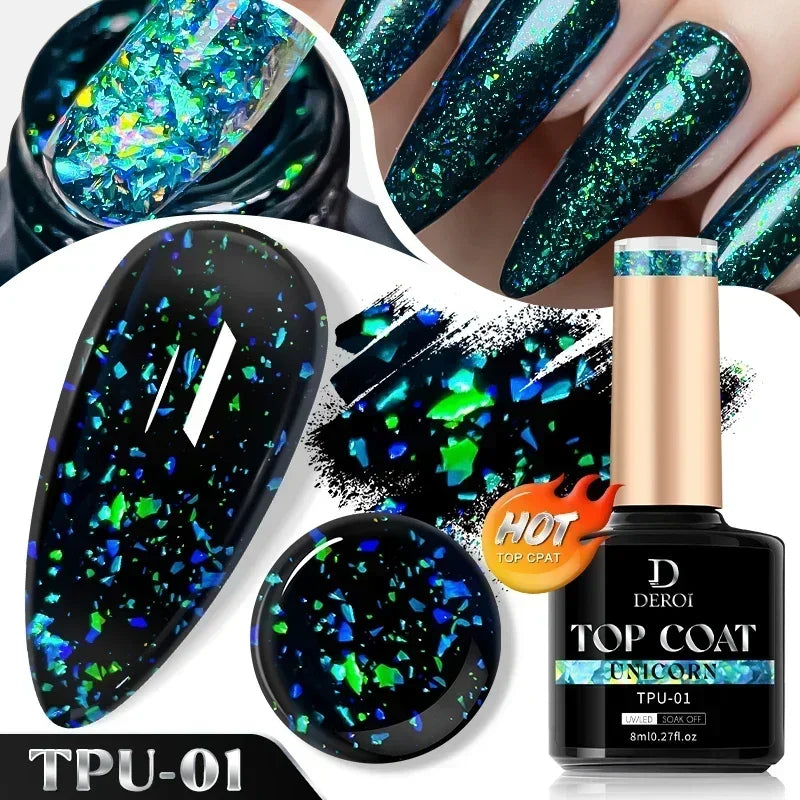 CNails No Wipe Gel Top Coat Clear Gel Base Coat Varnish Soak Off Flash Top Coat UV/LED Nail Art Accessories Matte Nail Polish