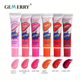 Gemerry 6 Colors Peel Off Lipstick Magic Sexy Makeup Long Lasting Lip Gloss Beauty Waterproof Lip Stick Women Cosmetic
