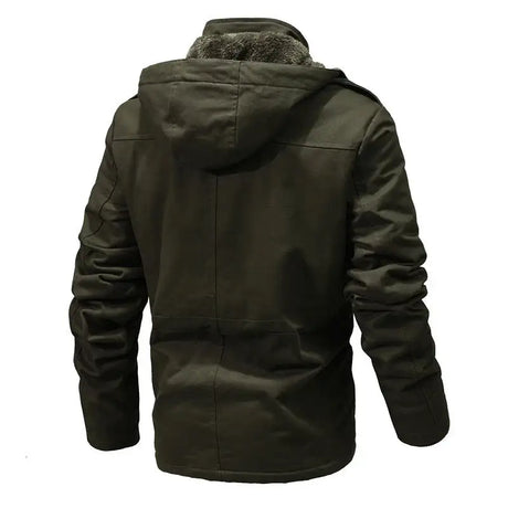 Winter Men's Warm Padded Jackets Fashion Men Fleece Lined Thermal Hooded Coats Men Mountain Ski Windbreaker Jackets Clothing - Lootquake