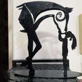 Kiss-Horse Sculpture Modern Statue Rustic Metal Art Men Gift Horse Decor Simple And Classic Design Ornaments