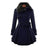 Winter Women's Jacket Windbreaker Warm Plush Thick Clothes Double Breasted Belt Autumn And Winter Korean Style Slim Lapel Coat - Lootquake