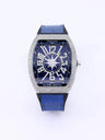 Luxury Diamond wristwatch for women Fasion and elegant quartz watch with silicone watchstrap Waterproof luminous Tonneau watch - Lootquake