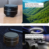 Altavoces inalámbricos Bluetooth con vibración, minialtavoz de conducción ósea, audio estéreo digital TWS, altavoz portátil de metal con dropshipping.