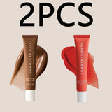 Summer Friday's Vanilla Beige Lip Balm Moisturizing Transparent Lipstick Set Lip Makeupv Smooth Soft Tube Mirror Lip Gloss