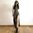 Trendy Hooded Sleeveless Long Dress Korean Style Ladies Lace Up Bodycon Sexy Split Dress Gothic Hip Hop Grunge Maxi Dress - Lootquake
