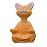 Meditation Cat Sculpture Garden Decoration Resin Yoga Sitting Zen Cat Home Ornament Outdoor Garden Figurine Home Decorations
