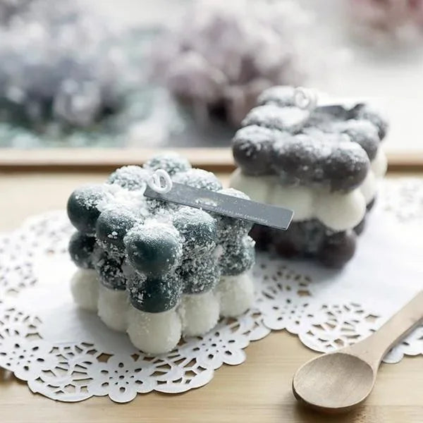 Molde para velas navideñas, hecho a mano, de silicona 3D, para jabón, velas aromáticas, decoración del hogar