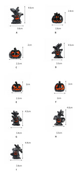 Halloween Micro Landscape Scene Decoration Accessories Tree Demon Ghost Pumpkin Skull Party Supplies Home Party Ornament Terror