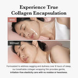 Mascarilla facial peel-off de colágeno para noche (75 ml), mascarilla coreana de noche para hidratación profunda, cuidado de la piel y reparación.