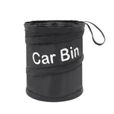 Car Trash Can Foldable Car Garbage Bin with Fastener Tape Large Capacity Waste Bin Easy Installation Collapsible Rubbish Holder