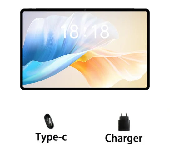 Tablette N-one NPad X1 MTK G99 8 cœurs 10,95 pouces Android 13 Charge rapide 8 600 mAh MAX 16 Go 128 Go 2 000 x 1 200 FHD 4G LTE Support L1