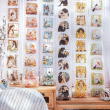 1 rouleau de ruban adhésif pour rebord de fenêtre, série week-end, loisirs, personnage, fenêtre, PET, décoration, carnet, cadre photo, papeterie, autocollants DIY