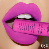 Pink Velvet Matte Lip Gloss Sexy Dark Red Moisturizing Liquid Lipsticks Waterproof Long Lasting Non-stick Cups Lips Glaze Makeup