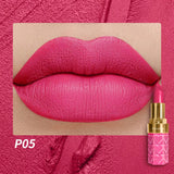 Matte Lipstick, 18-Color, Long-Lasting, Non-Stick Cup, Fade-Resistant, Velvety Texture, Luxurious Hydrating Lip Makeup For All-D