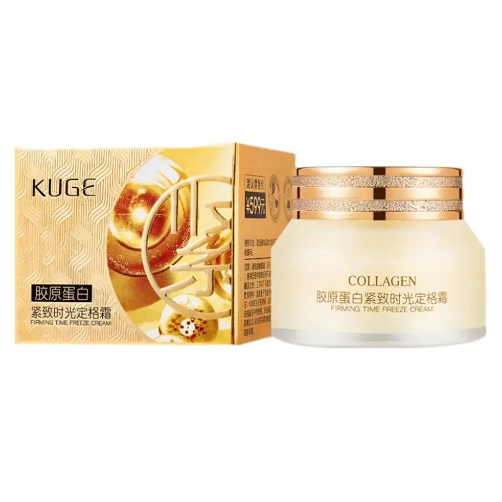 Crema facial de colágeno, reafirmante y reafirmante, hidratante, iluminadora, reduce arrugas y líneas finas, ilumina la piel.