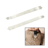 Cuchillo para tallar y modelar esculturas de arcilla blanda, herramientas de cerámica para esculpir escamas de pescado, herramienta para hacer texturas de arcilla de cerámica
