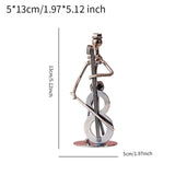 Musical Man Statue Musician Tabletop Figurine for Tabletop Spring Office