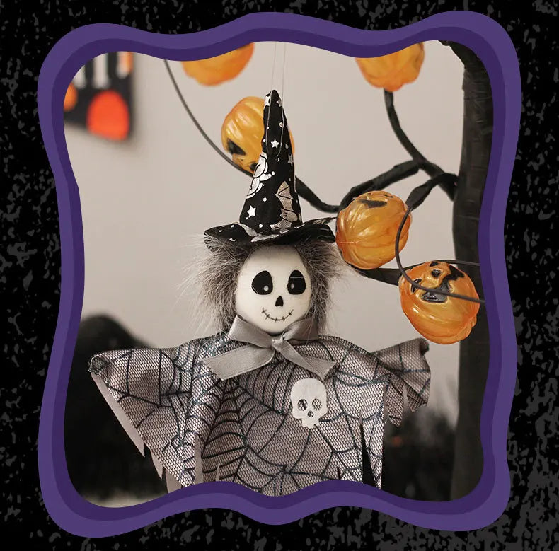 Halloween Decorations Doll Bar Decor Pumpkin Ghost Witch Pendant Scary Halloween Kids Gift Halloween Party Decoration for Home