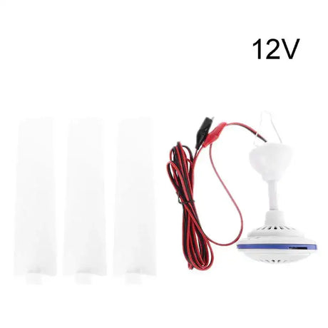 12V 24V Household Mute Ceiling Canopy Fan Hanging Camping Tent Hanger Fan for Outdoor Hiking Barbecue Home Dormitory Bed - Lootquake