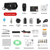 8KW portable Diesel Air Heater 12V&24V bluetooth App & Remote Control w/Automatic Altitude Night Heater for RV tent campervan - Lootquake