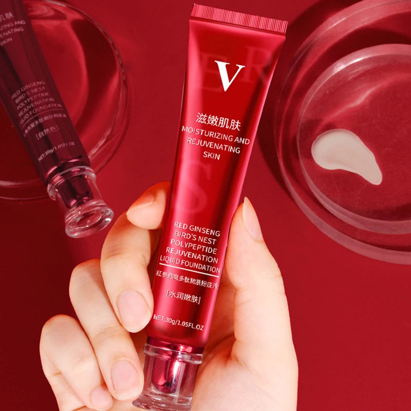 FV Foundation Maquillaje en crema líquida Base a prueba de agua Corrector Crema hidratante con control de aceite Corrector de larga duración con control de aceite