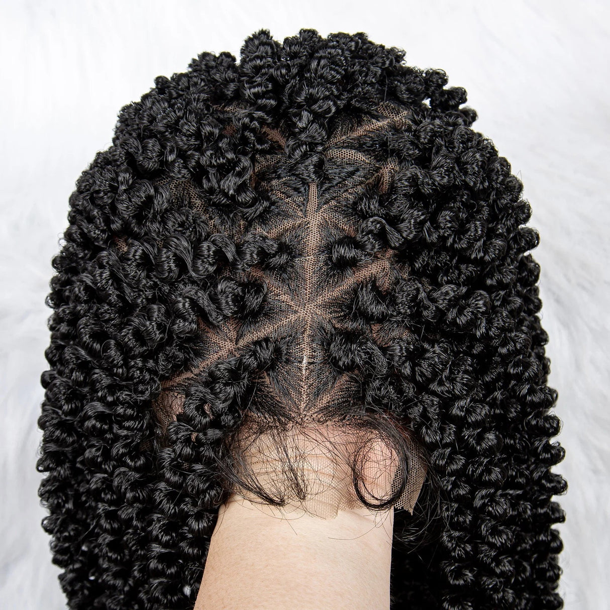 18" HD Lace Full Lace Braided Wig | Twist Braids | Baby Hair | Natural Look | Synthetic Hair