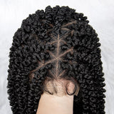 18" HD Lace Full Lace Braided Wig | Twist Braids | Baby Hair | Natural Look | Synthetic Hair