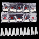 500Pcs False Nail Art Tips French Natural Transparent Coffin False Nails Tips Acrylic Uv Gel Nail Polish Manicure