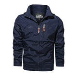 New Functional Waterproof Jacket Men's Autumn Casual Rainproof Detachable Cap Work Coat Hiking Mountain Windproof Windbreaker - Lootquake