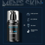Men's BB Cream Full Coverage Facial Concealer Long Lasting Makeup Foundation Waterproof BB Liquid Foundation Cosmetics for Men