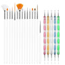 LINMANDA Nail Dotting Tools Nail Art Brushes Set Gel Polish Acrylic Nail Brus Nail Design Tools Nail Brushes for Nail Art