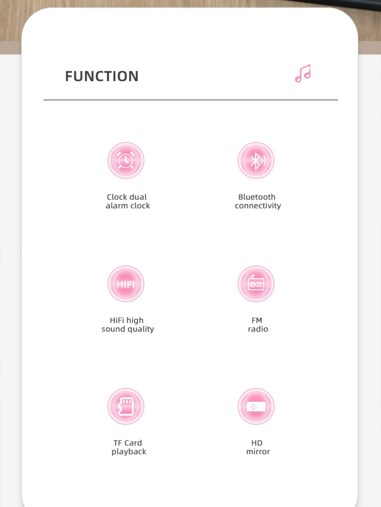 Enceinte Bluetooth sans fil, caisson de basses multifonction, mini réveil intelligent avec IA