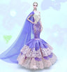 Vestido de novia elegante para muñeca Barbie, ropa de princesa para BJD 1/6, vestido largo, accesorios.