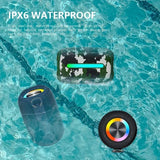 Super Powerful Wireless 5.3 Bluetooth Speaker RGB Light Caixa De Som Enhanced Bass IPX6 Waterproof Subwoofer 3D Stereo Sound Box