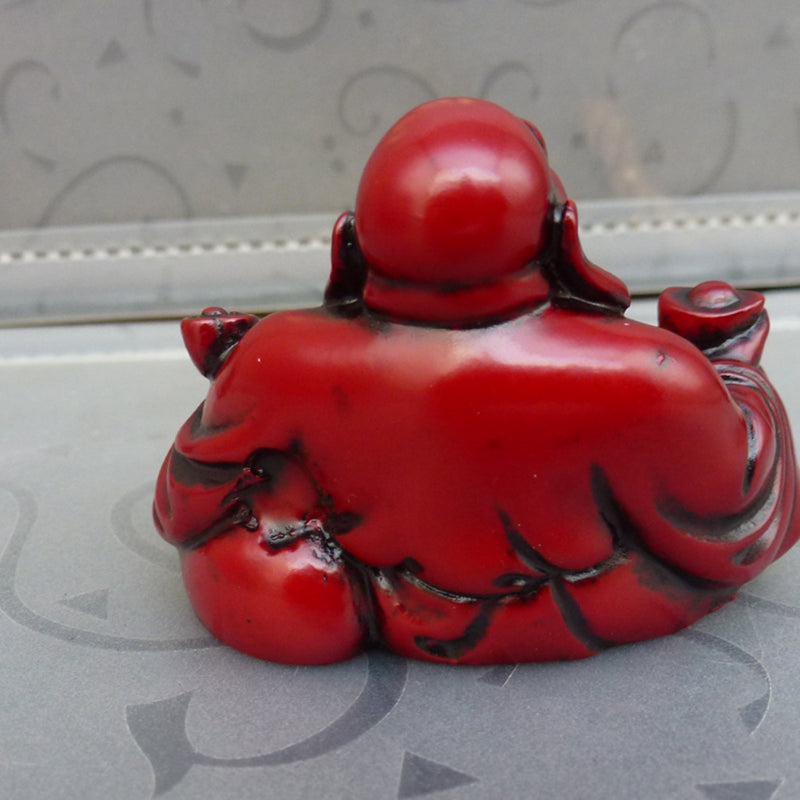 Resin Smile Buddha Decoration Feng Shui Buddha Sculpture Decoration Technology of Maitreya Buddha Desktop Decoration Sculpture