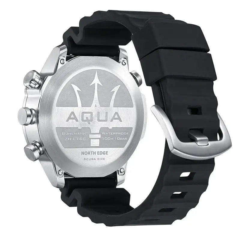Men Dive Computer Watch Waterproof 100M Smart Digital Free Diving Watches Barometer Compass Temperature Clock - Lootquake