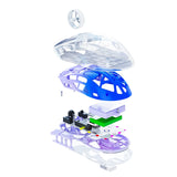 Transparent Mice 2.4GHz+BT5.0 Wireless Gaming Mouse Digital Display Multi Device Connection 5 Level DPI for Laptop/Phone/PC/