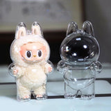 LABUBU Étui transparent pour siège Labubu Étui en plastique Sac à dos Charms