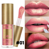 6 Colors Chameleon Lip Gloss Long Lasting Waterproof Non Stick Cup Sweat Proof Pearl Shine Lipstick For Women  makeup Cosmetics