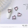 Light Luxury Charms Luxury Nails DIY Nail Charms Japanese Style Pink Jewel Nails Decor Manicure Ornaments Alloy