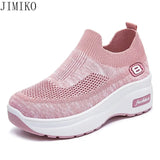 Women Orthopedic Walking Shoes Breathable Mesh Slip-On Sneakers Nursing Work Comfortable Casual Cushion Athletic Running Joggers - Lootquake