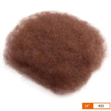 99J Burgundy Afro Kinky Bulk Human Hair | Brazilian Remy | Dreadlock & Braiding Hair | 50g