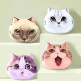 1/20 unidades de borlas de gato bonitas, base líquida, herramienta de maquillaje cosmético, corrector en polvo suave, belleza, borla de polvo de doble uso seca y húmeda
