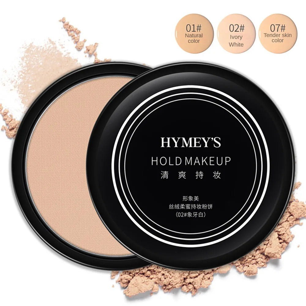 Pressed Powder Waterproof Long-lasting Full Coverage Face Compact Setting Powder Makeup Foundation Oil Control Cosmetics