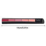 5 In 1 Lipstick Strip Matte Velvet High Color Rendering Lipstick Pen Long Lasting Waterproof Cosmetics Makeup Lipstick Set Gifts